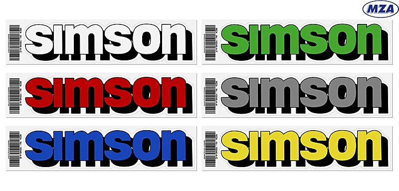 Tank sticker Simson - MZA - 1pc