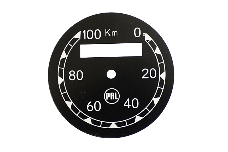 PAL tachometer dial - black