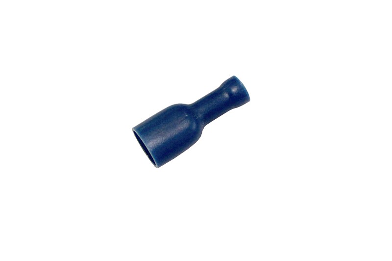 Female connector with blue insulation