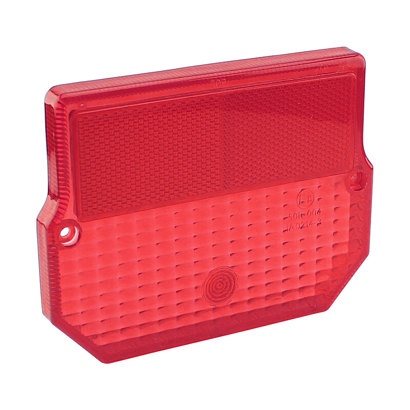 Rear light cover Simson SR50 (scooter) and MZ ETZ - red - import