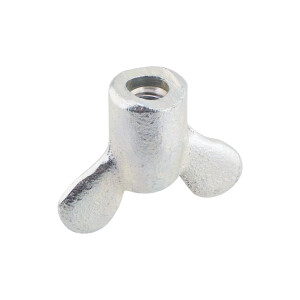 Cable nut M6 - wing - zinc