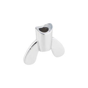 Cable nut M6 - wing - chrome