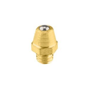 Grease nipple M6 brass - straight