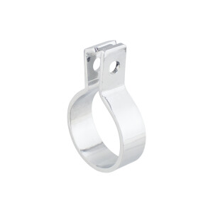 Stadion front exhaust clamp - chrome PROFI