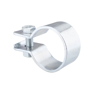 Exhaust clamp ETZ 125, 150 - front - zinc