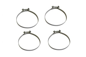 Front telescopic sleeve clamps 634 - stainless steel - set