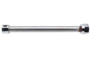 Front wheel axle ČZ 501/502 with nut - chrome
