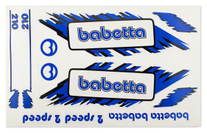 Babetta sticker set - blue