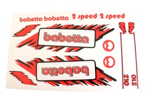 Babetta sticker set - red