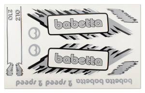 Babetta sticker set - gray