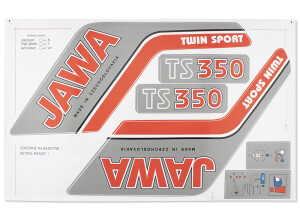 Set of stickers Jawa 350 type 638,639