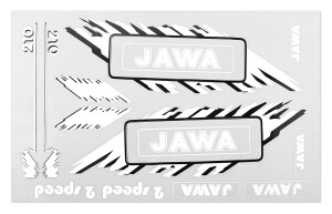 Jawa sticker set - Babetta - white