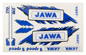 Sticker set JAWA - Babetta - blue