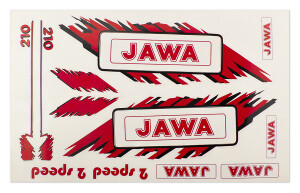 Sticker set JAWA - Babetta - red