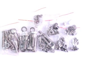 Set of screws for the entire motorcycle S22 - polished stainless steel