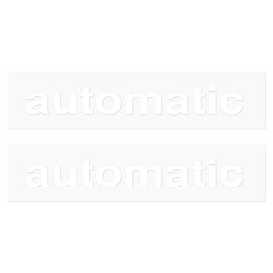 Automatic sticker white - set