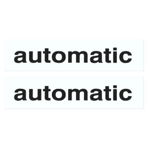 Automatic sticker black - set