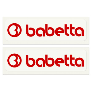 Sticker Babetta red 13.5x2.5 - 2 pcs
