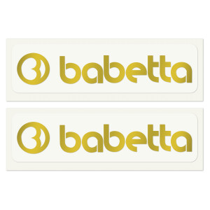Sticker Babetta gold 13.5x2.5 - 2 pcs.