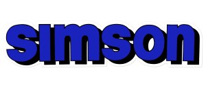 Sticker Simson blue - 1 pc.