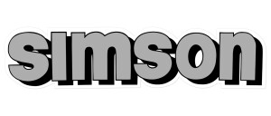 Sticker Simson gray - 1 pc.