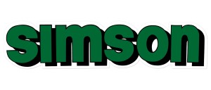 Sticker Simson green - 1 pc.