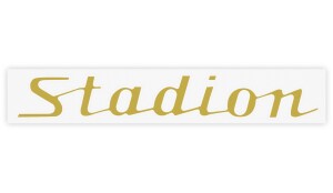 Stadium gold sticker