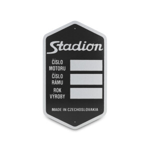 Frame label black Stadium