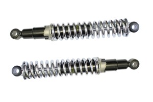 Rear silencer Jawa 350 type 634 - chrome (set) - CZ
