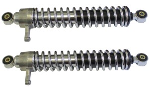 Rear shock absorber Simson S51 Enduro (set) - replica - chrome
