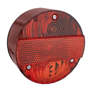 Rear light round red Simson, MZ - complete