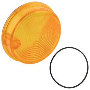 Rear turn signal cover Simson - orange - with seal
