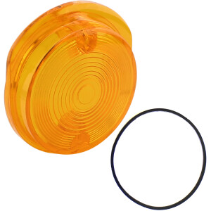 Front turn signal cover Simson - orange - with seal