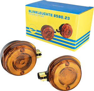 Set of front indicators Simson S51 - orange - MZA