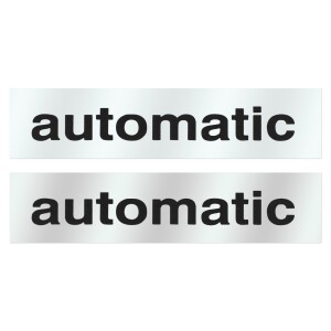 Automatic silver sticker - set