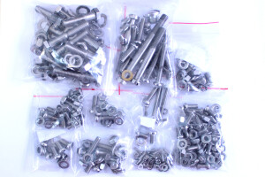 Jawa Pionýr 20-polished stainless steel set of screws for the entire motorcycle