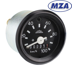 Tachometer Simson S51 - black frame MZA