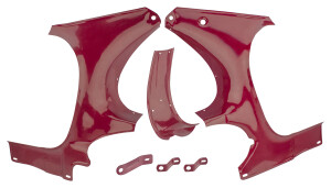 Jawa 350 Kyvačka frame cover plates - 3-piece