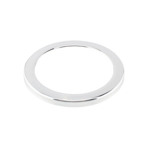 Tachometer bezel flat S22/Jawetta - chrome