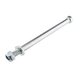 Steering bolt including washer and nut - Korádo M12x18cm