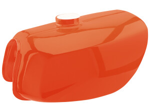 Simson Enduro Elektronic tank - painted orange