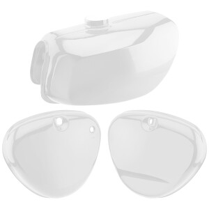 Tank + box lid Simson S51 Enduro - white