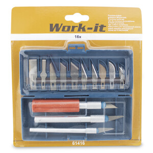Precision cutting knives - set of 16 pieces