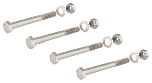Simson front fender bracket screw set - stainless steel