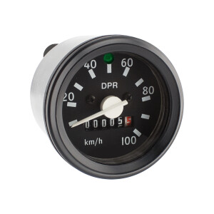 Speedometer Simson S51 - black frame (indicator light) - DPR