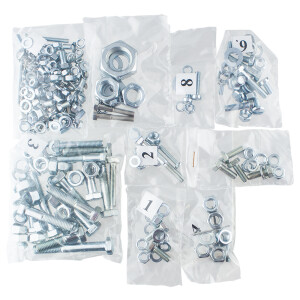 Motorcycle bolt set (except engine) Pionýr 20 - zinc