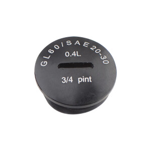 Simson aluminum oil plug - black