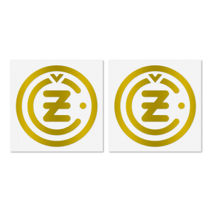 Sticker ČZ gold 4cm - 2 pcs