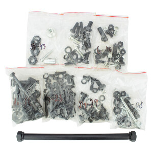 Set of screws for the entire motorcycle ČZ 125/150C - black - Czech Republic