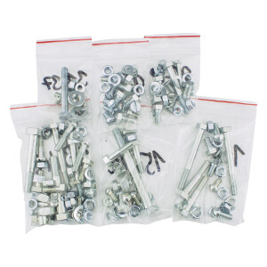 Complete set of screws Pionýr 555 motorcycle - zinc - Czech Republic